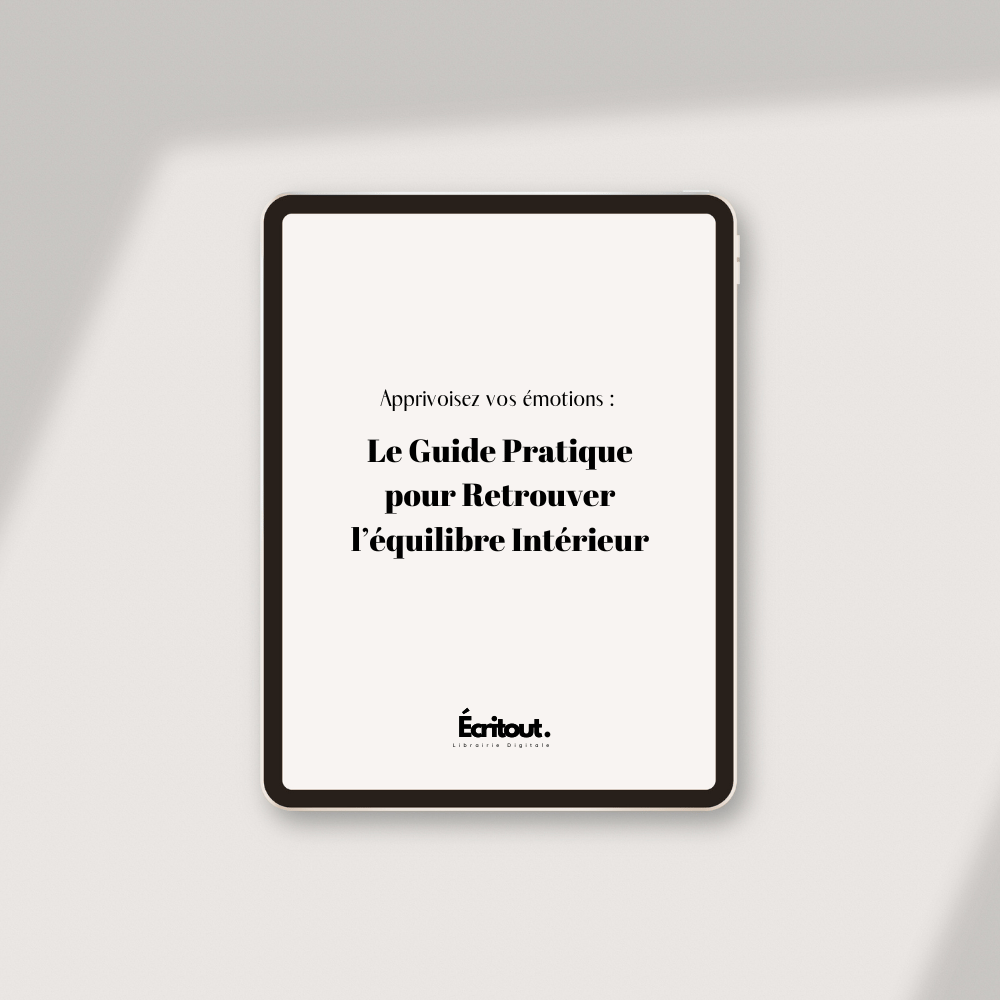 Apprivoisez vos émotions - Livret Numérique