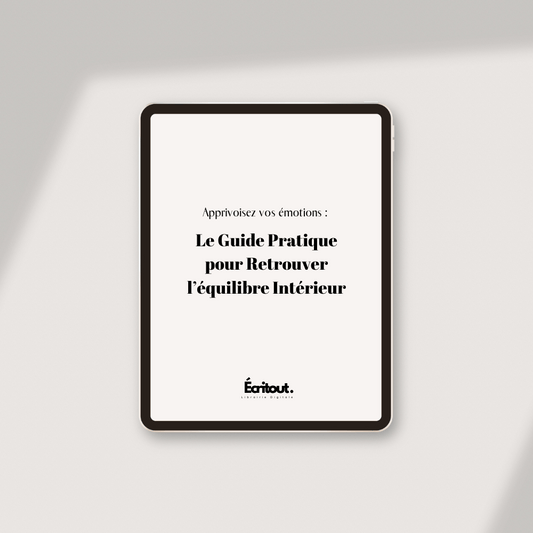Apprivoisez vos émotions - Livret Numérique
