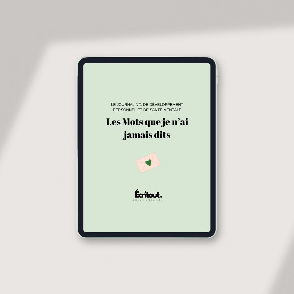 Les mots que je n'ai jamais dits - Livret numérique