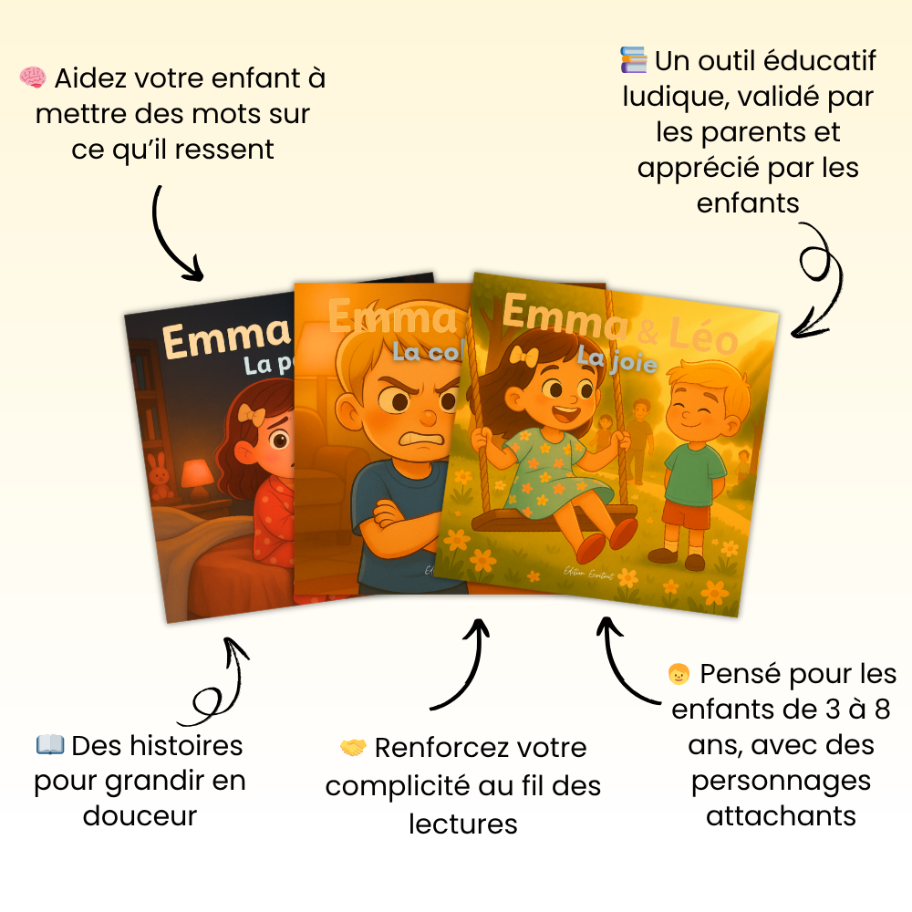 Livres pour enfants "Emma & Léo - La Joie"