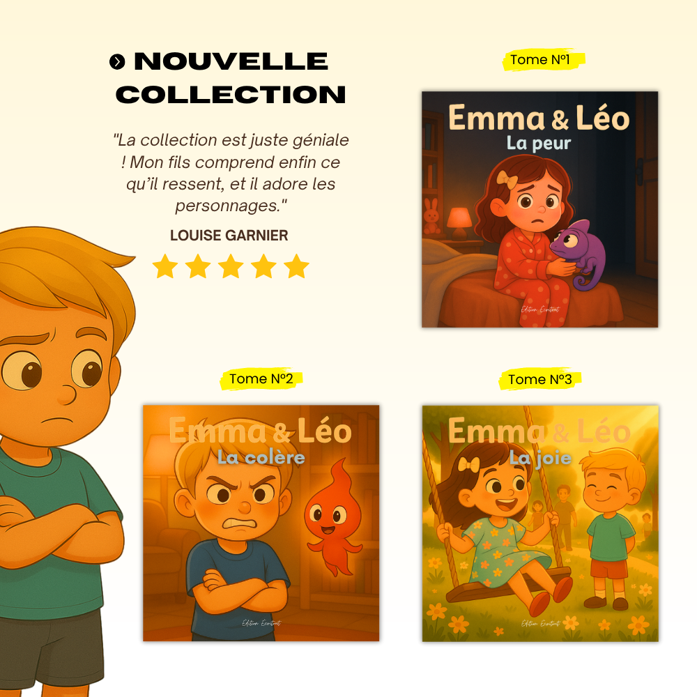 Livres pour enfants "Emma & Léo - La Joie"