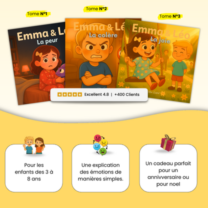 Livres pour enfants "Emma & Léo - La Joie"