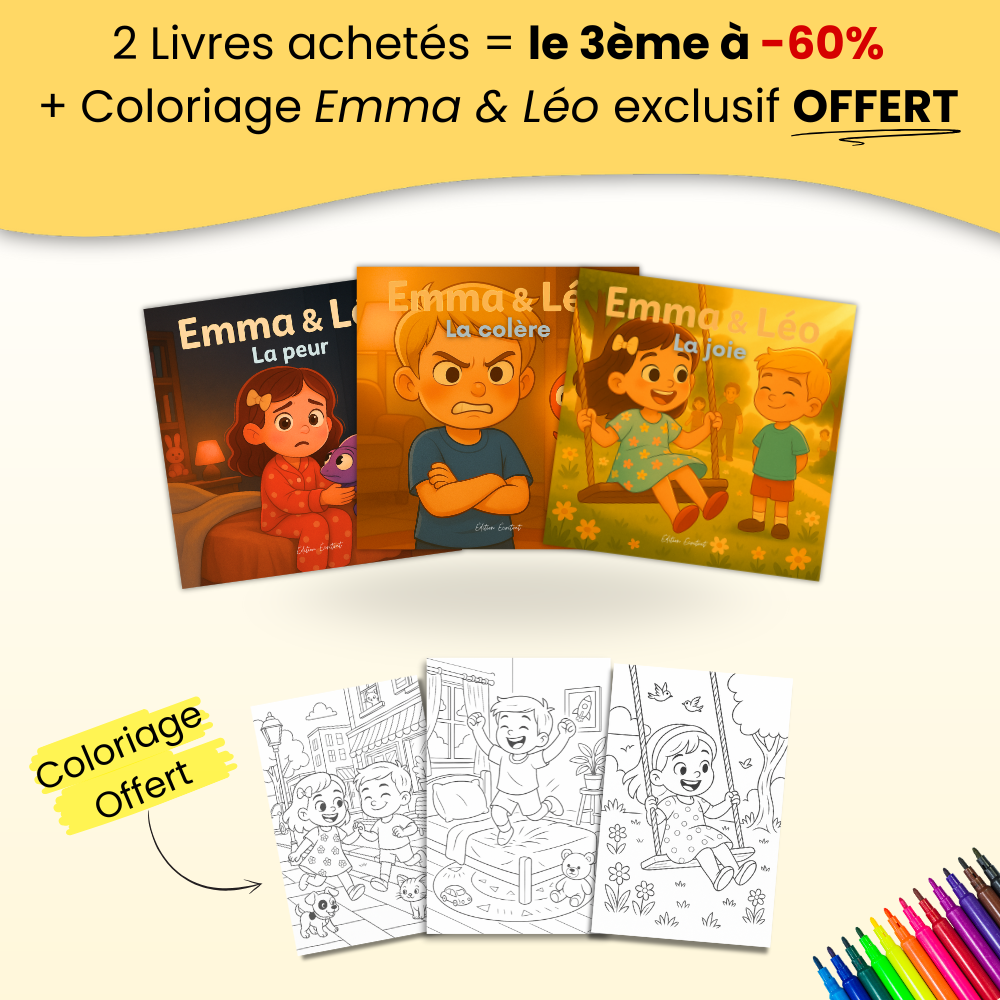 Livres pour enfants "Emma & Léo - La Joie"