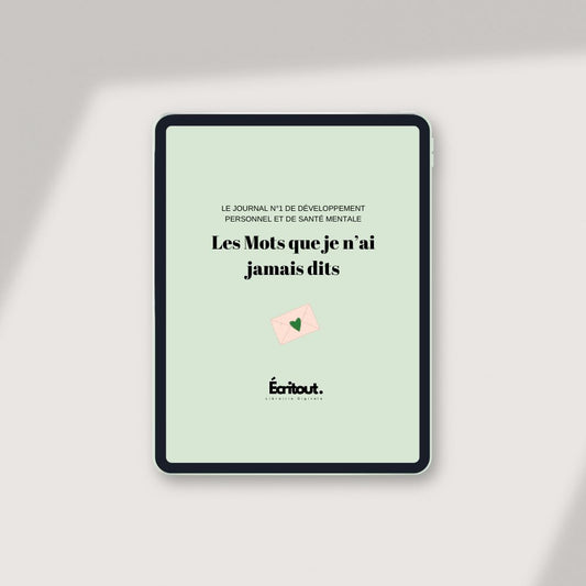 Les mots que je n'ai jamais dits - Livret numérique
